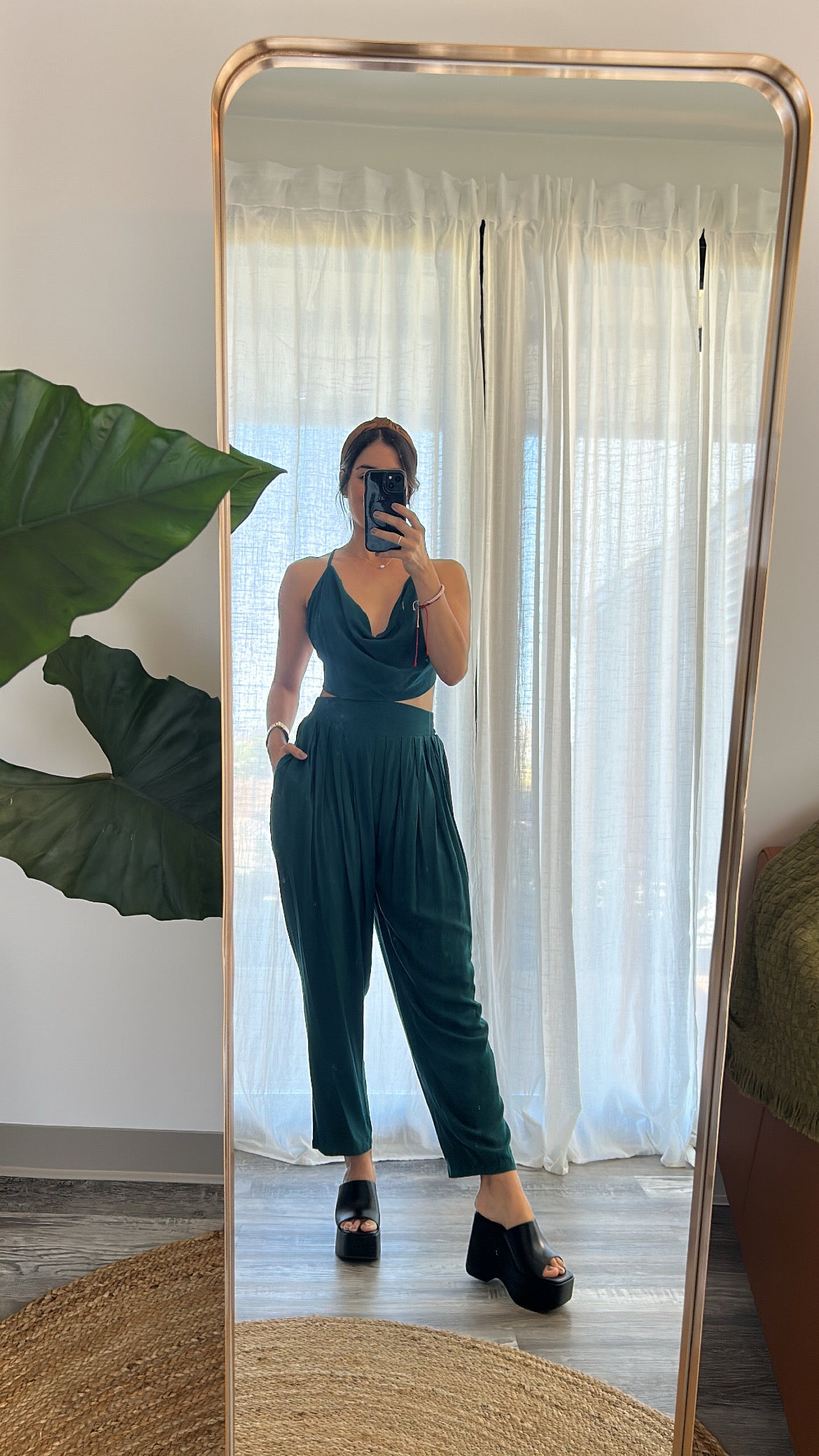 Green Pant Set